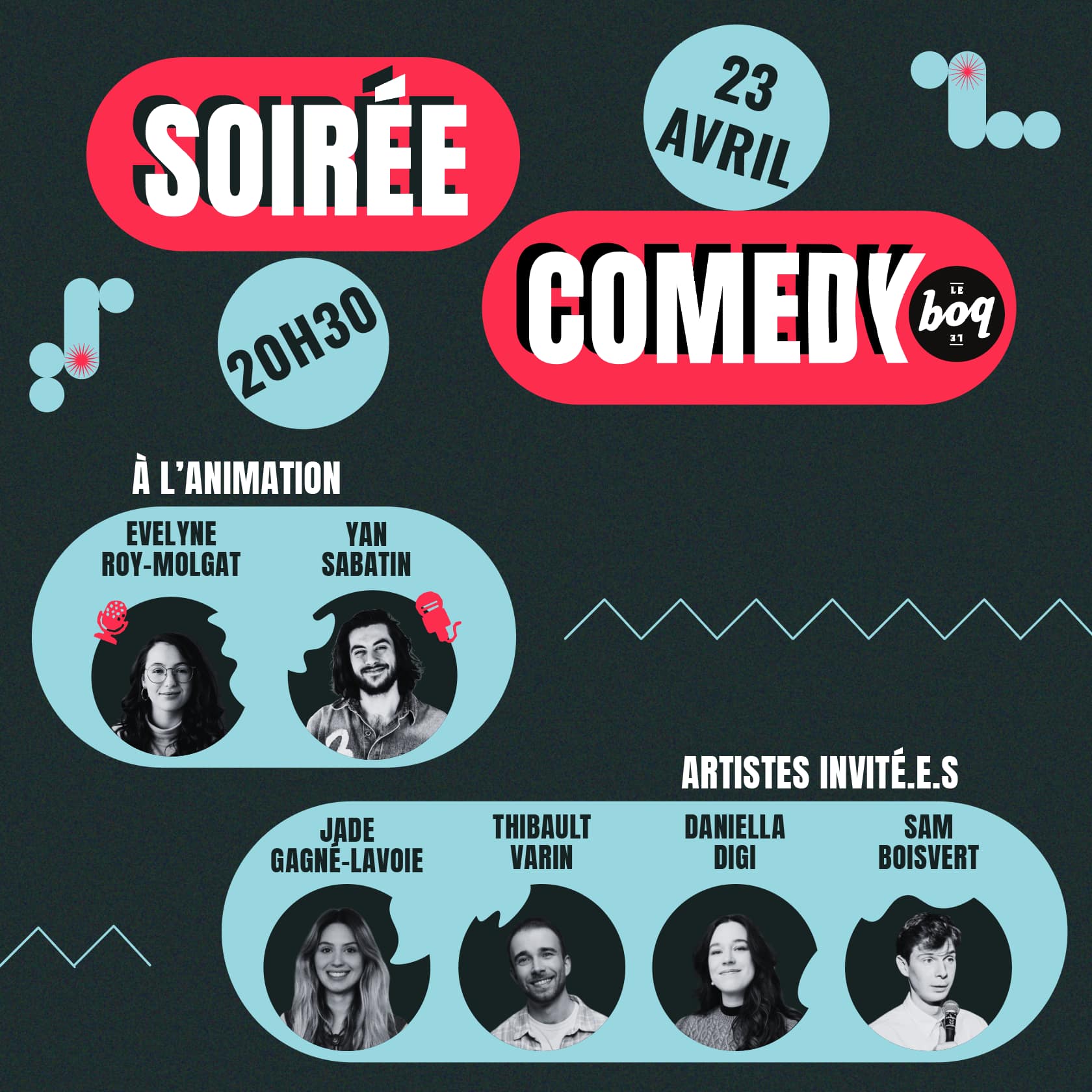 Soirée Comedy Boq – Éd. 6